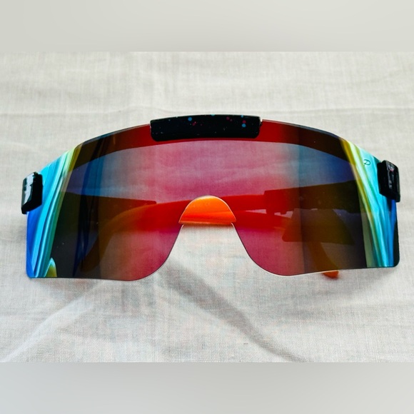 Sport Shield Sunglasses with Color Mirror ( Choose Any Color ) - Picture 7 of 14
